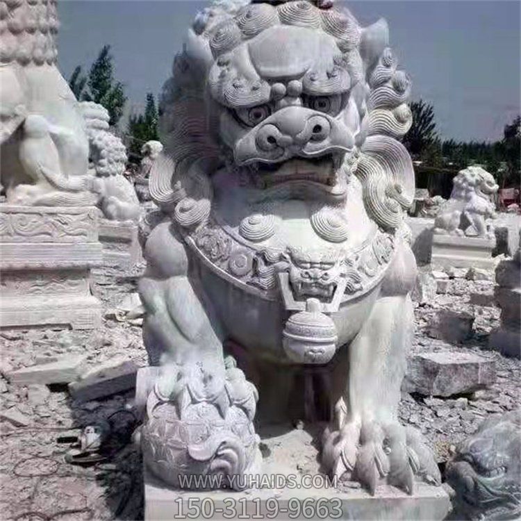 大型石雕园林别墅狮子摆件博鱼网页版
