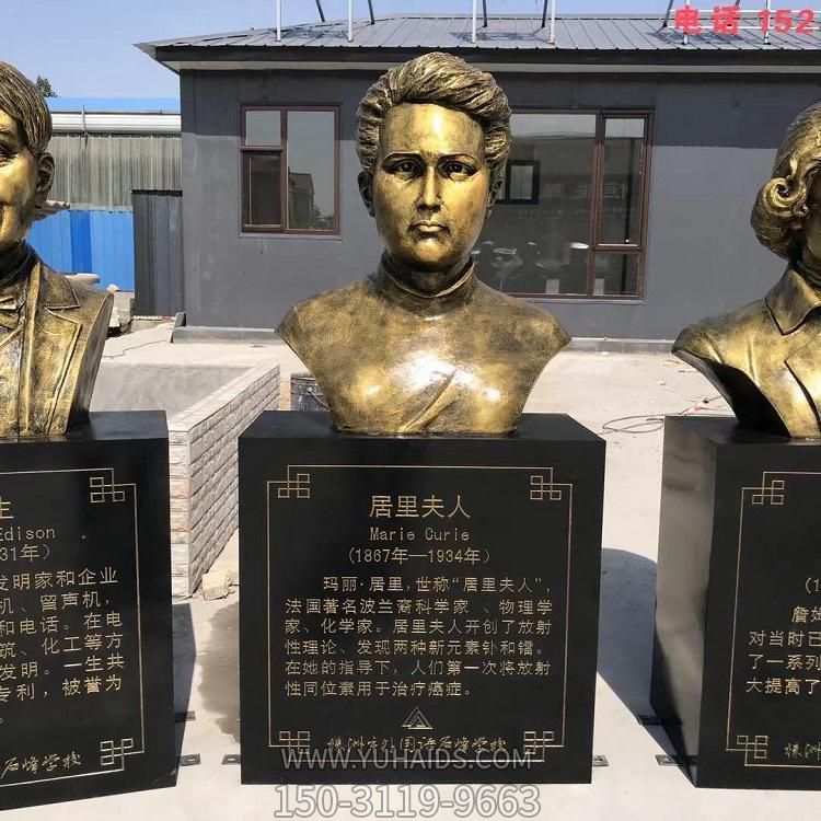 西方名人玻璃钢仿铜胸像居里夫人博鱼网页版