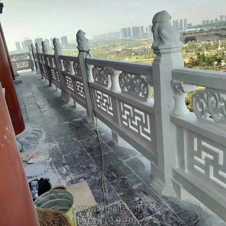 大理石雕刻浮雕镂空花纹寺庙景点古建筑汉白玉栏杆博鱼网页版