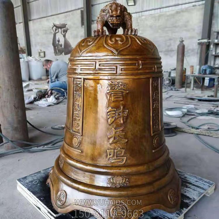 玻璃钢仿铜寺院大型祈福挂钟警钟长鸣博鱼网页版