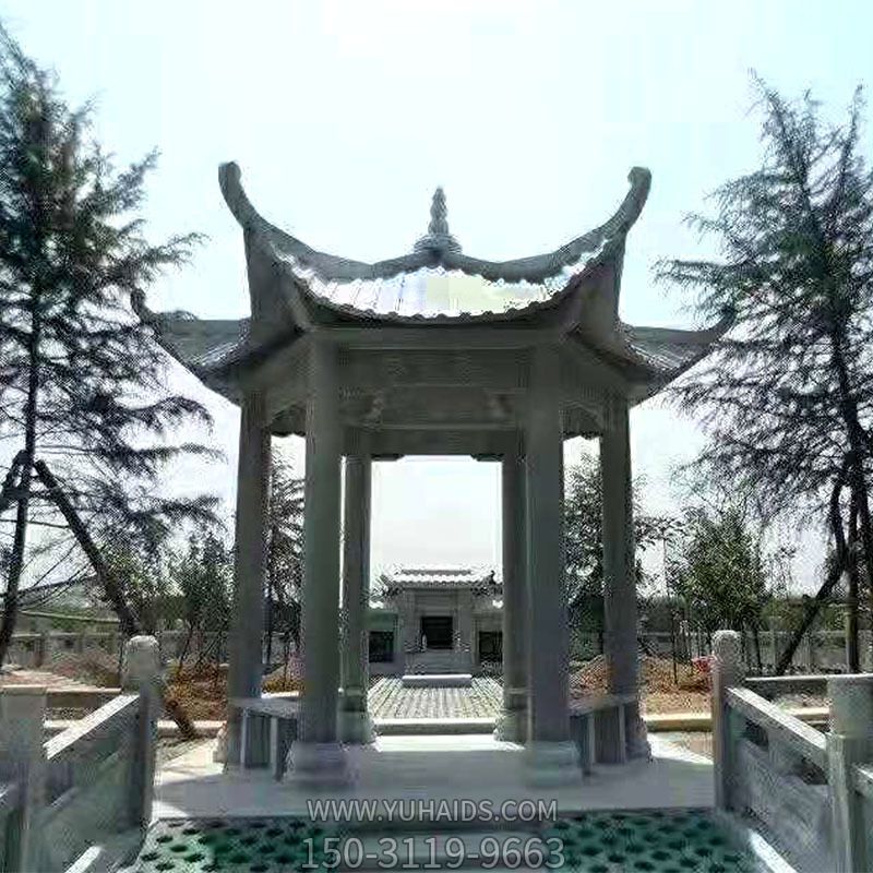 中式园林装饰摆放仿古青石凉亭博鱼网页版
