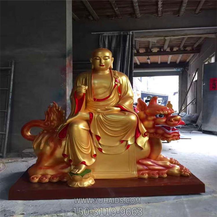 寺庙不锈钢喷金鎏金大型佛像地藏王博鱼网页版