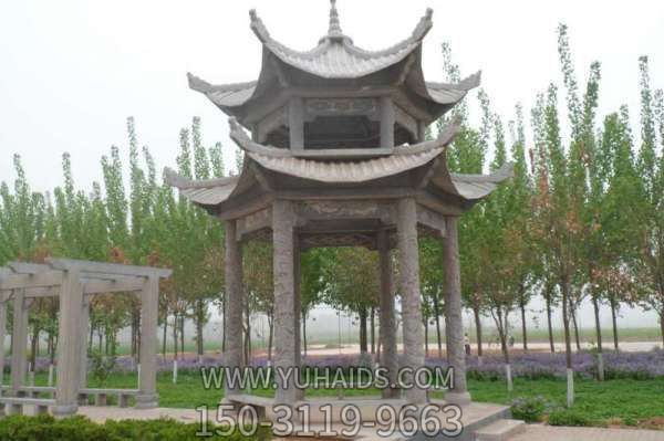 凉亭博鱼网页版-户外景区双层顶仿古建休闲凉亭