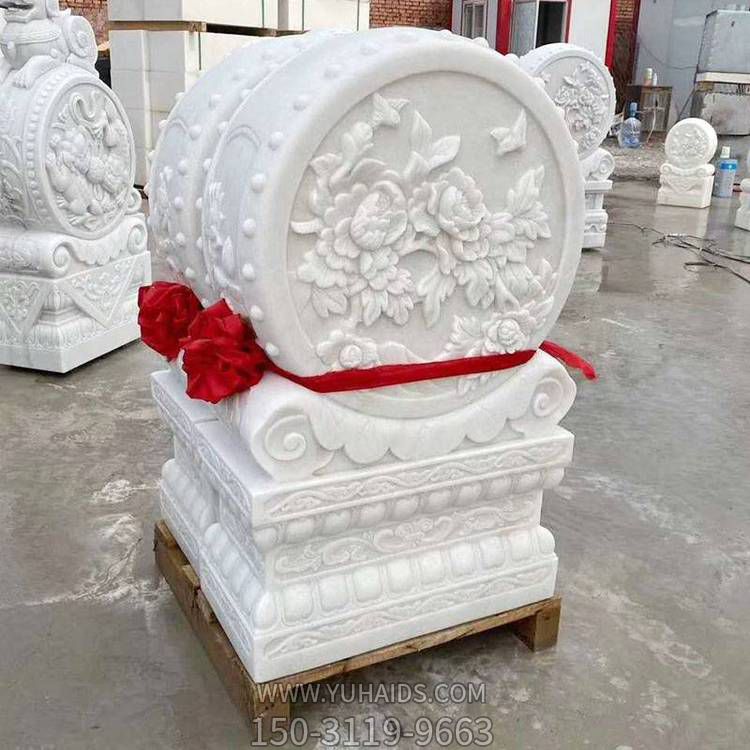 石雕门墩抱鼓石一对家用中式庭院抱鼓石博鱼网页版