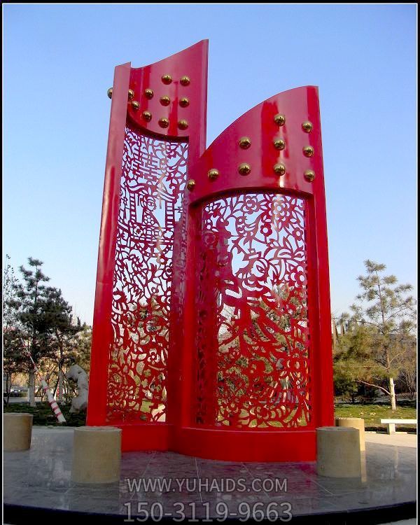 花园摆放不锈钢镂空中式剪纸装饰博鱼网页版