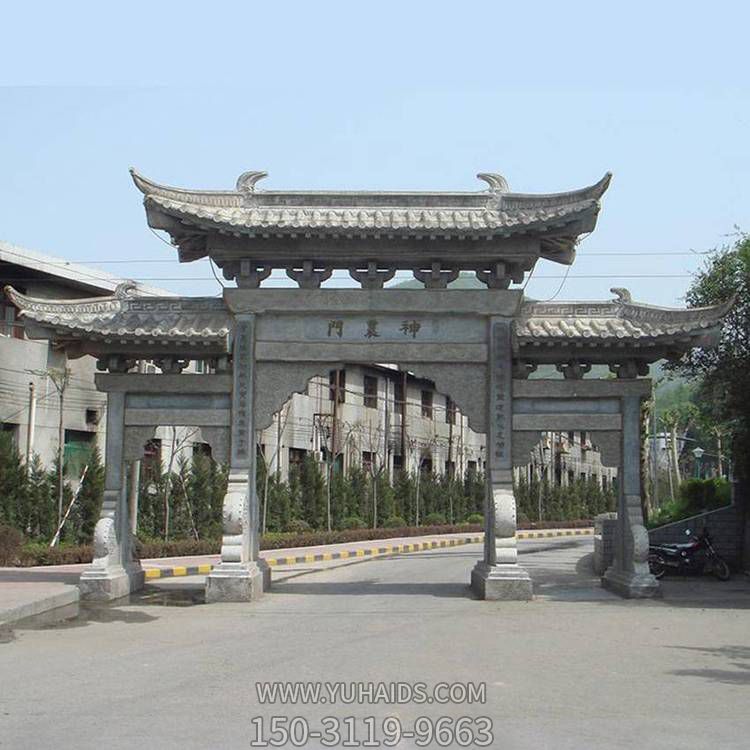 景区景点大型户外景观摆件石雕牌坊博鱼网页版