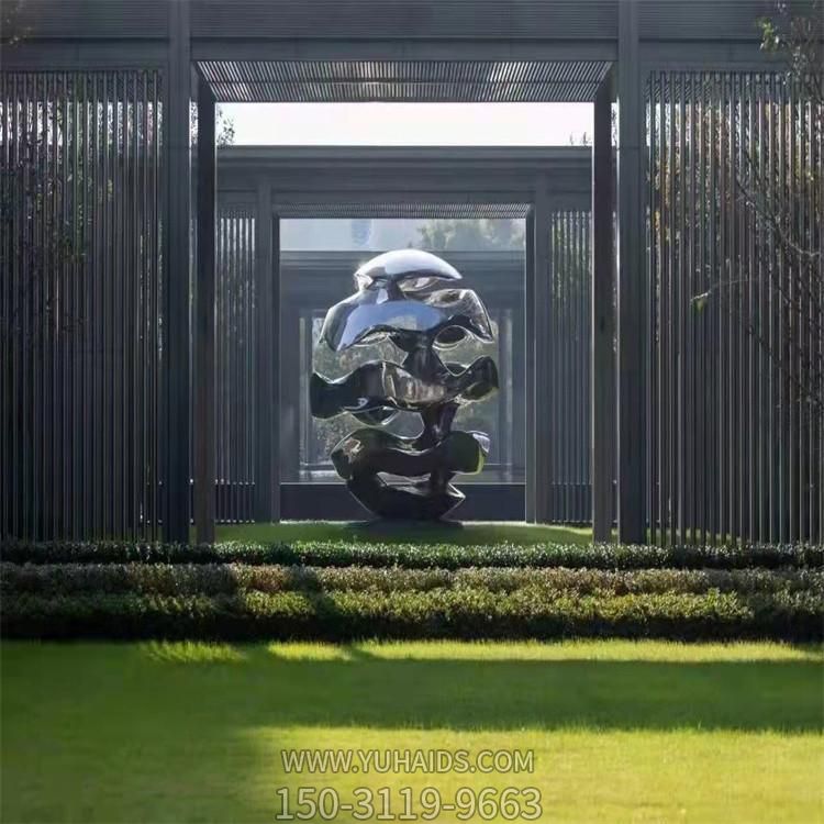 房产 不锈钢抽象镂空圆草坪园林景观博鱼网页版