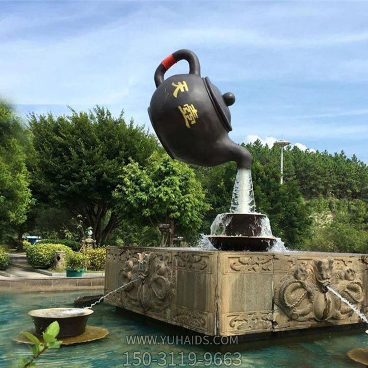 酒店景区水池摆放玻璃钢流水天壶博鱼网页版