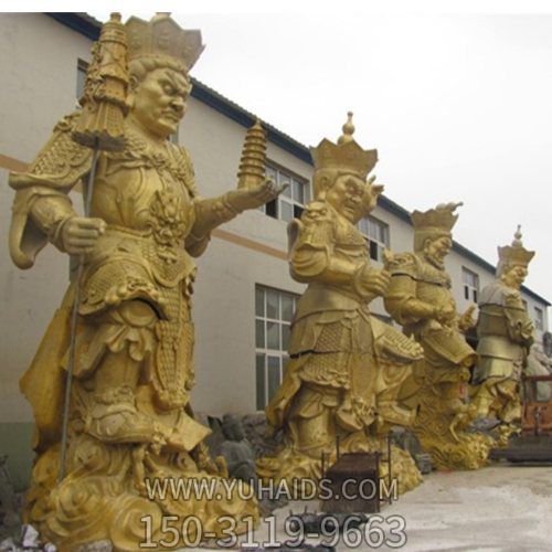 玻璃钢彩绘户外寺庙大型佛像四大天王博鱼网页版