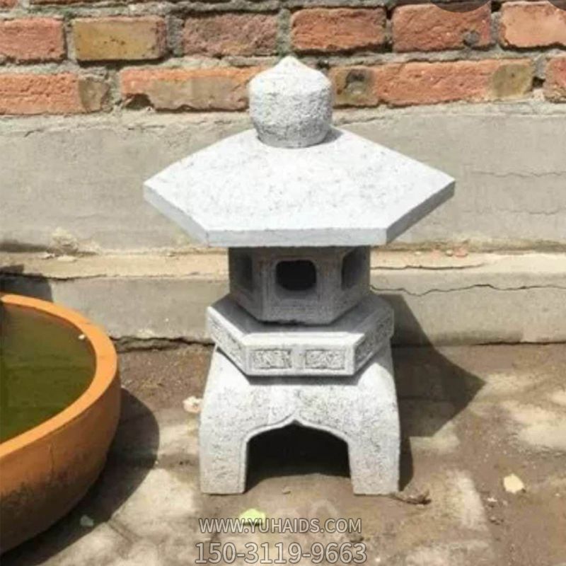 庭院户外草坪摆放仿古大理石日式落地灯博鱼网页版