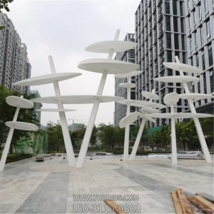 户外广场大型不锈钢景观创意树叶博鱼网页版