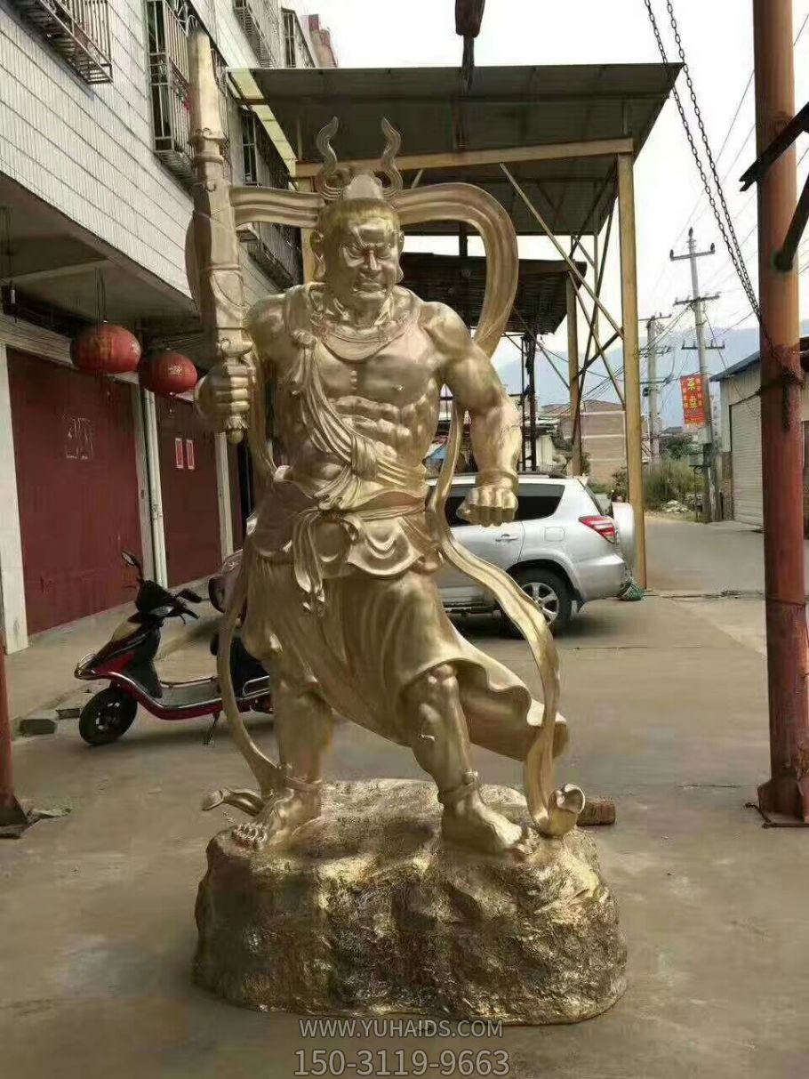 不锈钢镜面创意鎏金哼哈二将博鱼网页版
