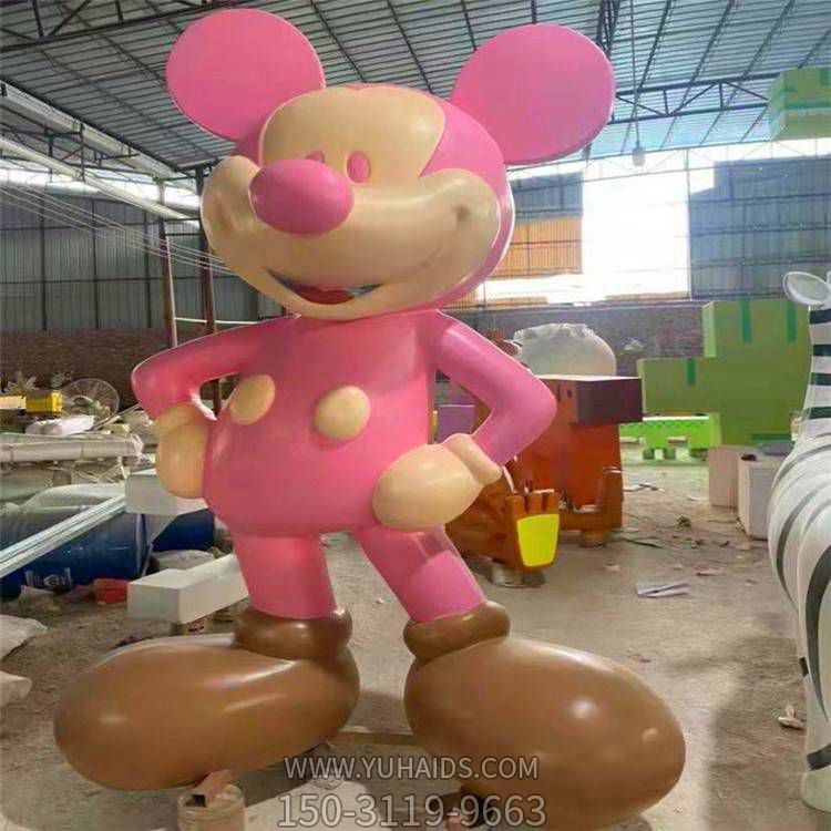 游乐场玻璃钢卡通彩绘美陈摆件米老鼠博鱼网页版