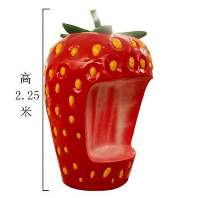 创意水果景观草莓博鱼网页版摆件