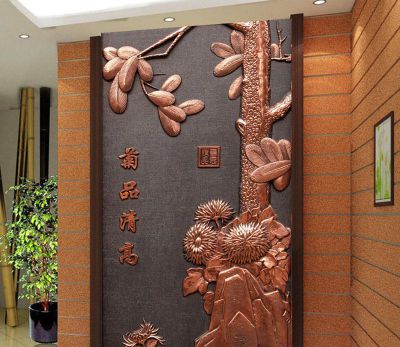 办公装饰壁画铜浮雕梅兰竹菊博鱼网页版