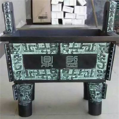 仿古青铜器浮雕创意园林寺庙大型鼎博鱼网页版