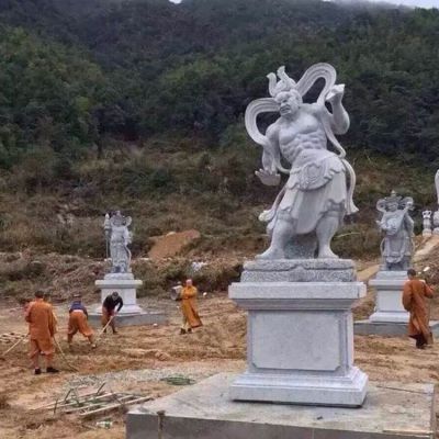大理石石雕户外园林四大金刚博鱼网页版