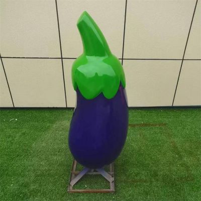 蔬菜市场玻璃钢彩绘仿真茄子