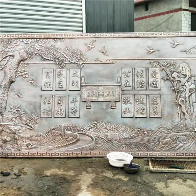  广场大型浮雕画展馆 公园锻铜雕壁画铜博鱼网页版