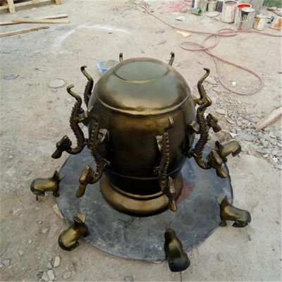 景区玻璃钢仿铜地动仪景观造型博鱼网页版