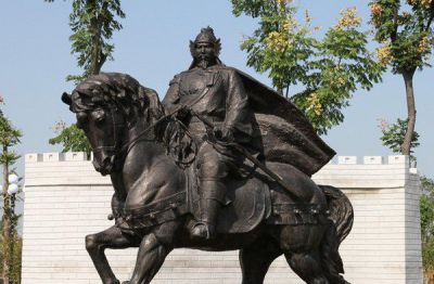 景区古代人物铜雕将军骑马博鱼网页版