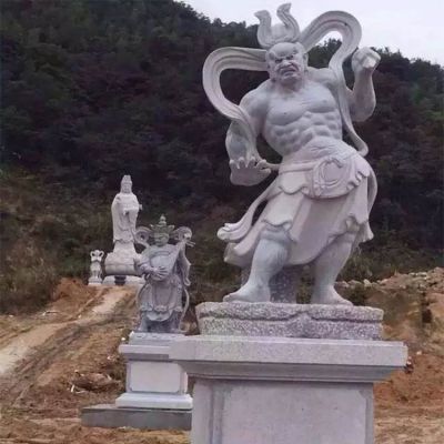 景区大型大理石石雕四大金刚博鱼网页版