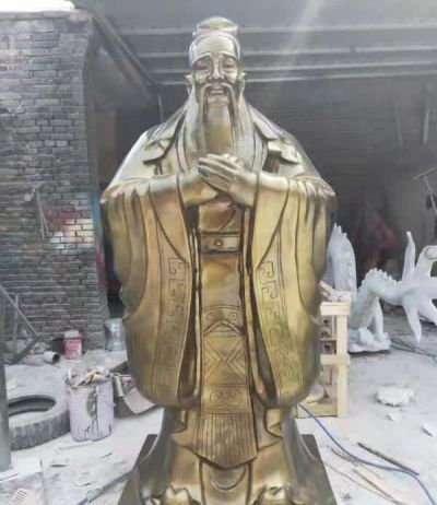 广场校园教育家先师孔子玻璃钢仿铜博鱼网页版