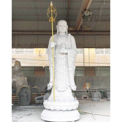 景区寺庙大型立式石材石雕地藏王博鱼网页版