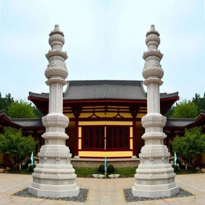寺庙宗教门口大型大理石石雕舍利塔博鱼网页版