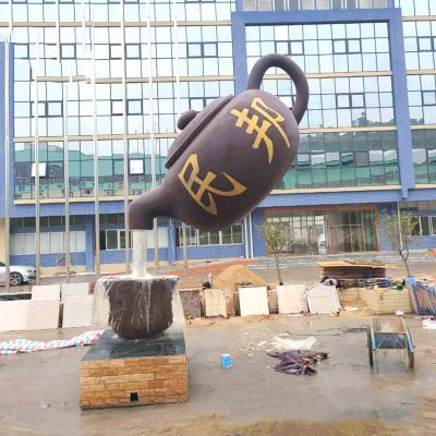 城市街道大型玻璃钢流水天壶博鱼网页版