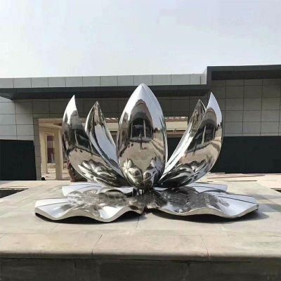 城市大型景观不锈钢镜面莲花博鱼网页版