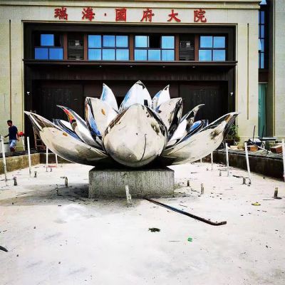 公园景区不锈钢镜面植物景观荷花博鱼网页版