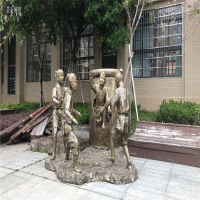 司马缸砸缸玻璃钢典故情景博鱼网页版