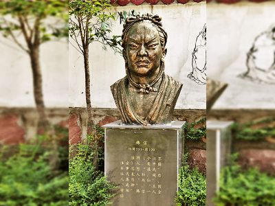 铜铸半身像户外景区装饰品摆件韩信博鱼网页版