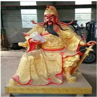 铜雕户外园林 景观看书的武财神博鱼网页版