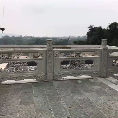 户外景区大理石浮雕镂空栏杆栏板博鱼网页版