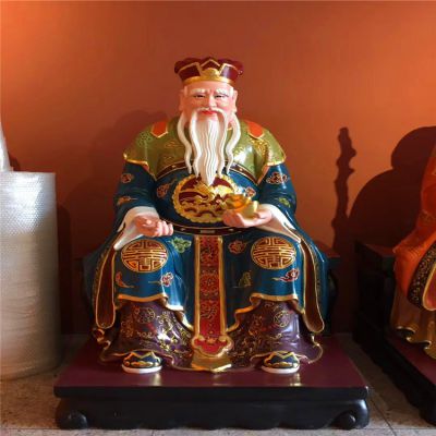 寺庙玻璃钢树脂彩绘土地公博鱼网页版