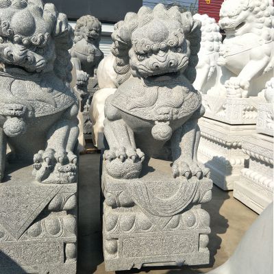 户外庭院大理石石雕狮子博鱼网页版