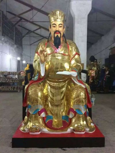 寺庙不锈钢喷金烤漆看书的文昌帝君博鱼网页版