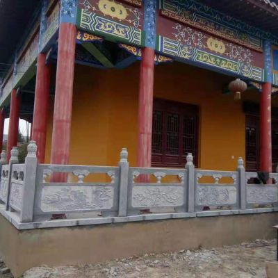寺院河道大理石雕刻防护栏杆栏板
