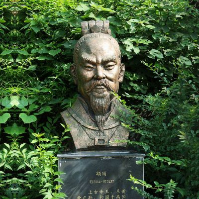 -公园景区园林人文始祖之颛顼铜雕头像博鱼网页版