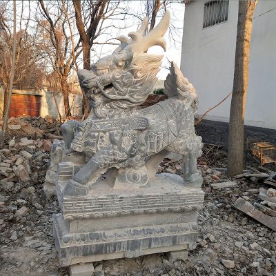 户外乡村大理石石雕神兽麒麟博鱼网页版