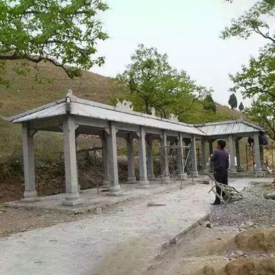 户外景区园林大型石雕长廊博鱼网页版
