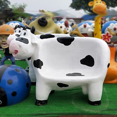 游乐园一只大号牛座椅玻璃钢牛博鱼网页版