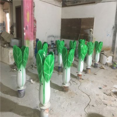 玻璃钢卡通小油菜，仿真植物博鱼网页版