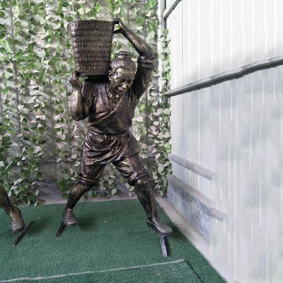 玻璃钢仿铜干农活的人物博鱼网页版