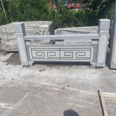 中国传统图案石刻栏板栏杆
