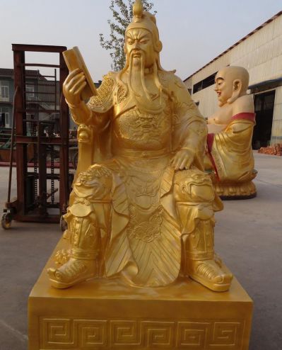 不锈钢喷金烤漆大型看书的关公博鱼网页版