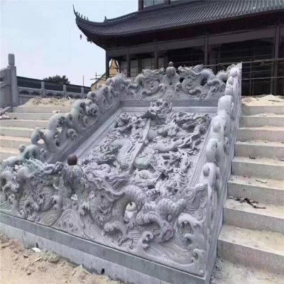 大殿青石围栏楼梯护栏河道石雕大理石博鱼网页版