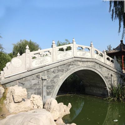 大理石石雕户外园林景观大型拱桥栏杆栏板博鱼网页版